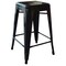 Amerihome Loft Black 24" Metal Bar Stool, PK3 BS24BLK3 - alternate 3